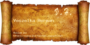 Veszelka Herman névjegykártya