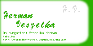 herman veszelka business card